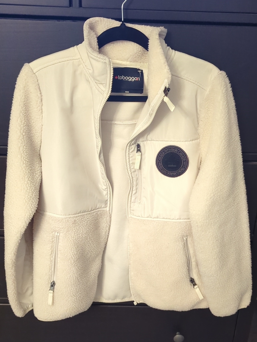 Toboggan Canada Cream Sherpa Shirt Jacket
